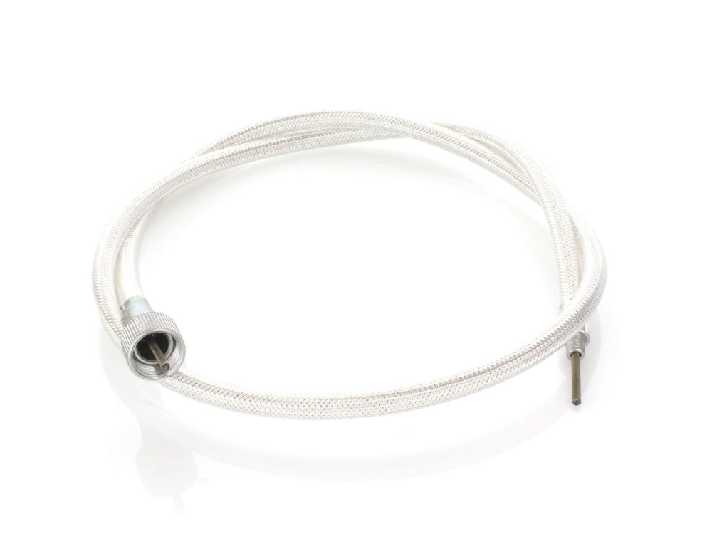 40in. Speedo Cable with 16mm Nut - Platinum Braided.