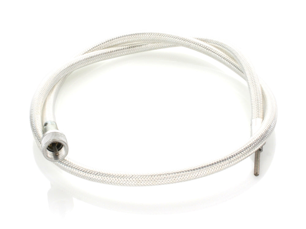 35in. Speedo Cable with 12mm Nut - Platinum Braided.