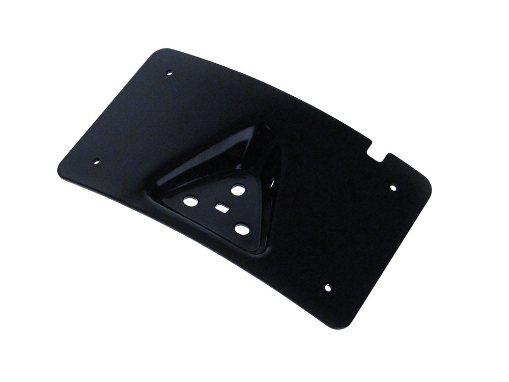 Curved Radius Laydown Number Plate Backing Plate - Black.