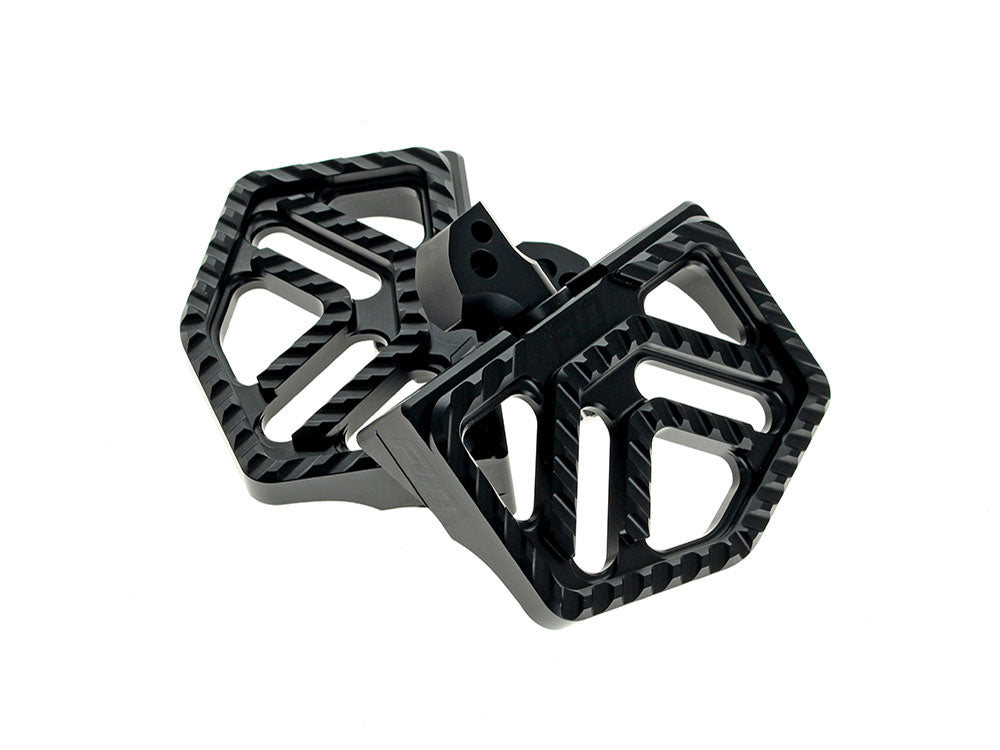 Savage Series Mini Floorboards - Black. Fits Softail 2018up Rear Passenger