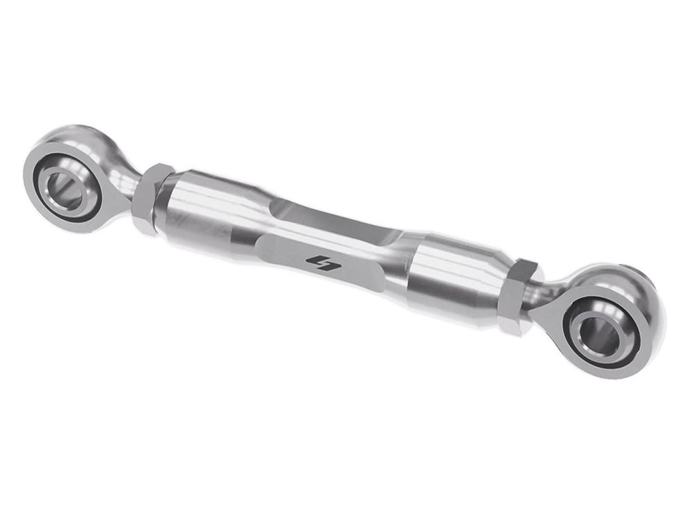 Adjustable Brake Linkage - Machine Finish. Fits Softail 2018up with Mid Controls