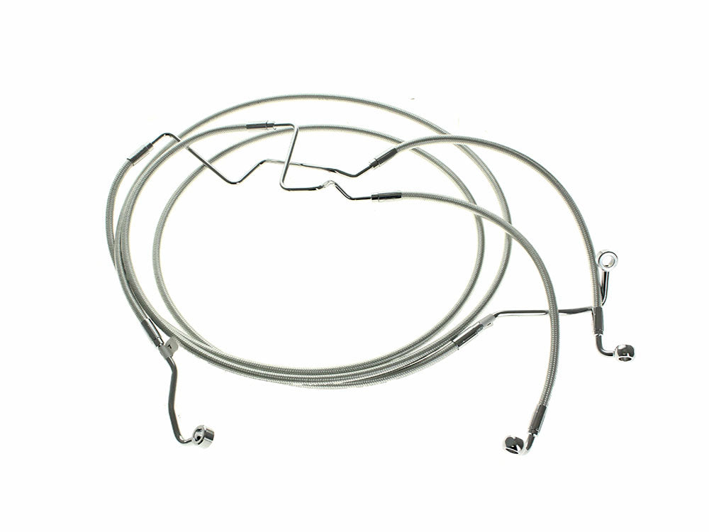 Lower Front Brake Line - Sterling Chromite. Fits Road Glide Limited 2024up