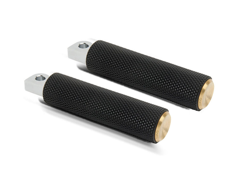 Knurled Fusion Footpegs - Brass