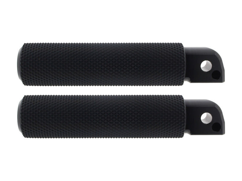 Knurled Fusion Footpegs - Black. Fits Softail 2018up Rear Passenger