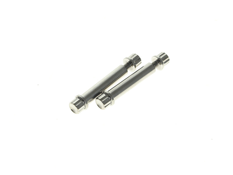Titanium 12-Point Footpeg Mounting Hardware - Polished. Fits Softail 2018up & Sportster S 2021up