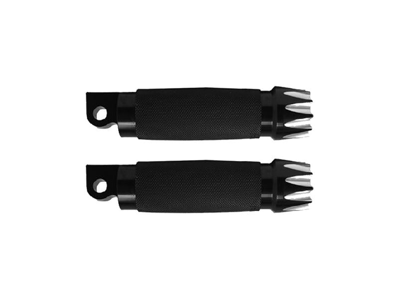 Excalibur Custom Contour Footpegs - Blk. Fits H-D.