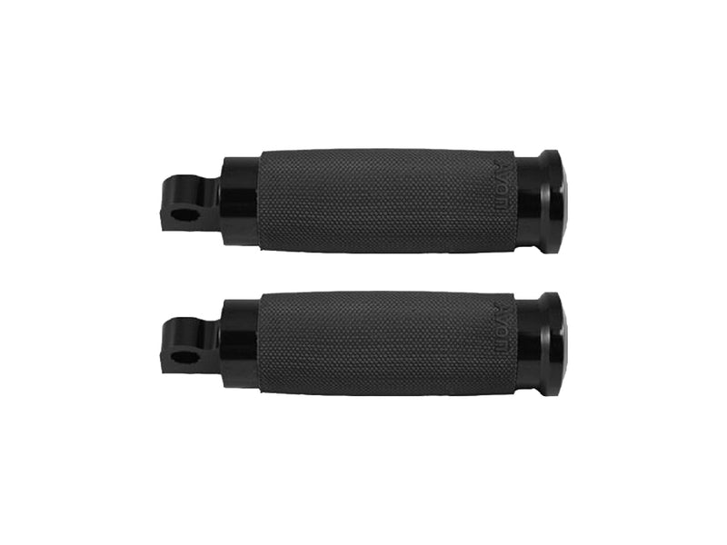 Custom Contour Footpegs - Black. Fits H-D.