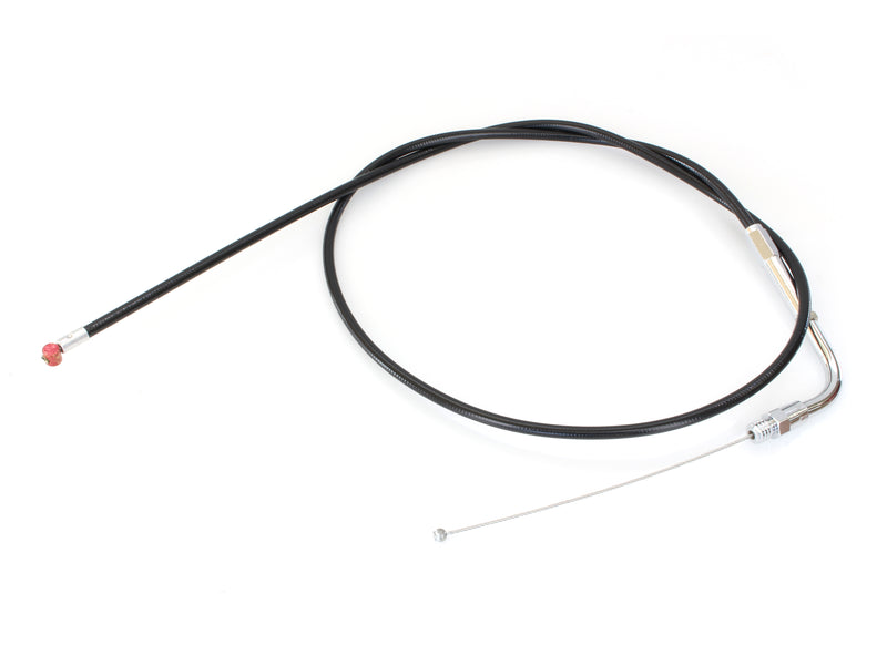 35in. Long Black Vinyl Throttle Cable. Fits Big Twin 1990-1995