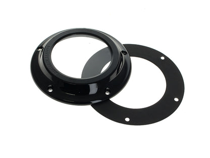 Scorpion Series Clear Derby Cover - Black. Fits Touring 2016up