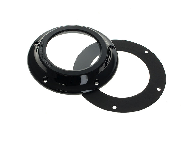 Scorpion Series Clear Derby Cover - Black. Fits Touring 2016up