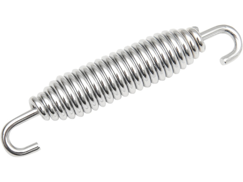 Jiffy Stand Spring - Chrome. Fits Softail 1986-2006, Sportster 1986-2021, Touring 1991-2006, FXR 1991-1994 & V-Rod 2002-2017