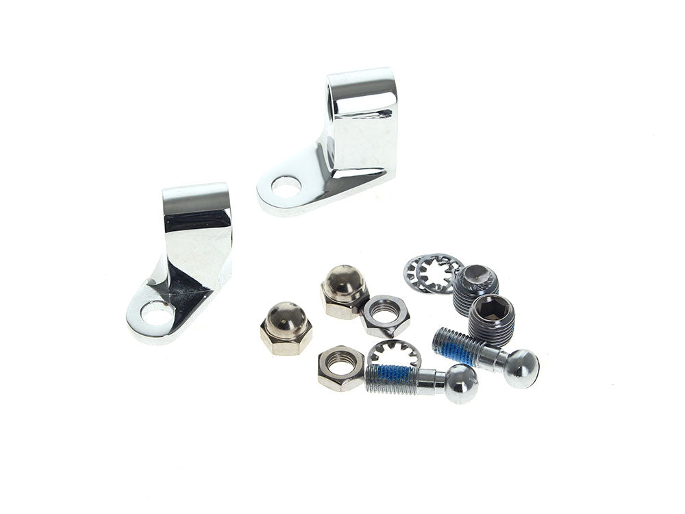 Front Swivel Turn Signal Mount Kit - Chrome.