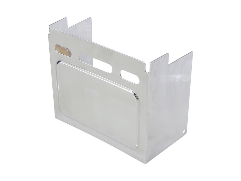 Battery Side Cover - Chrome. Fits Dyna 1991-1996