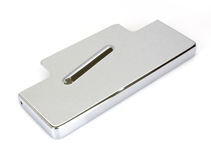 Battery Top Cover - Chrome. Fits Dyna 1997-2005.