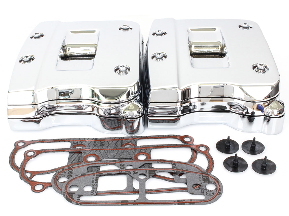 Rocker Covers - Chrome. Fits Big Twin 1992-1999.