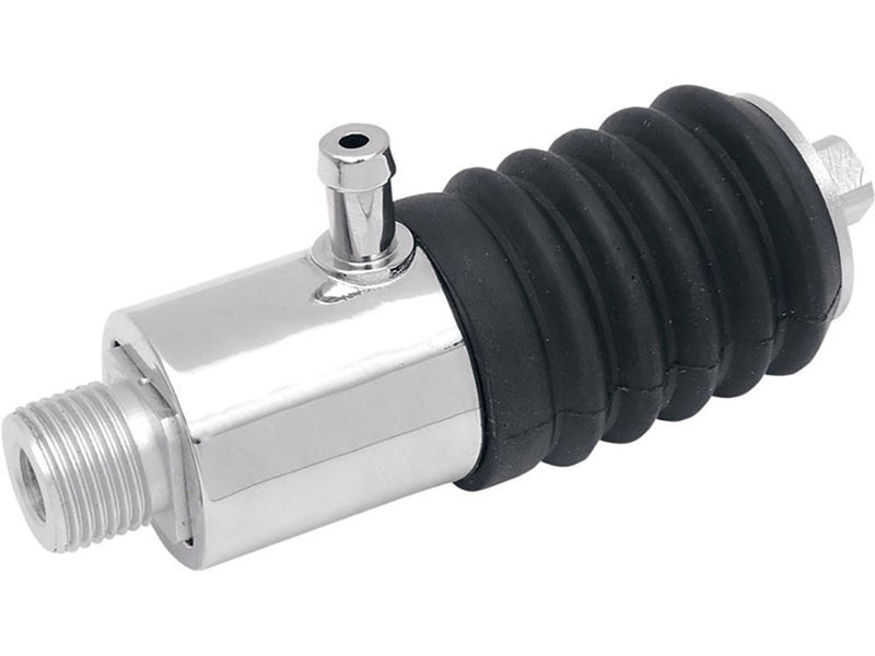 Rear Brake Master Cylinder - Chrome. Fits Softail 1987-1999 & FXR 1987-1994.