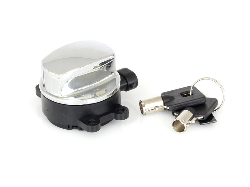Ignition Switch - Chrome. Fits Softail 2011-2017, Road King 2014up & Most Dyna Models 2012-2017.