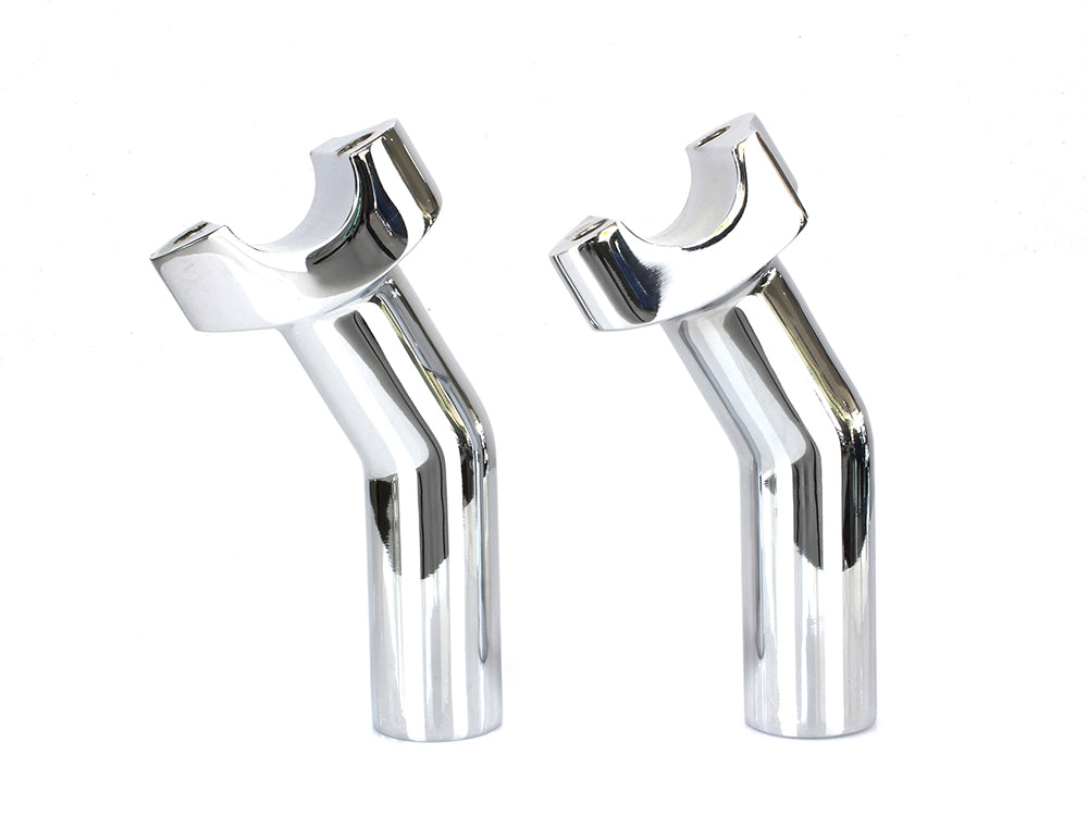 4-1/2in. Pullback Risers - Chrome. Fits 1in. Handlebar.