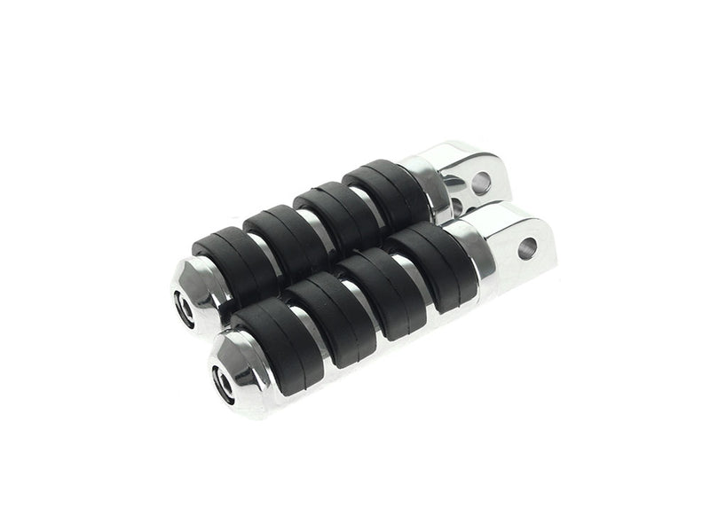 Comfort Iso Style Large Footpegs - Chrome. Fits Softail 2018up Rear Passenger