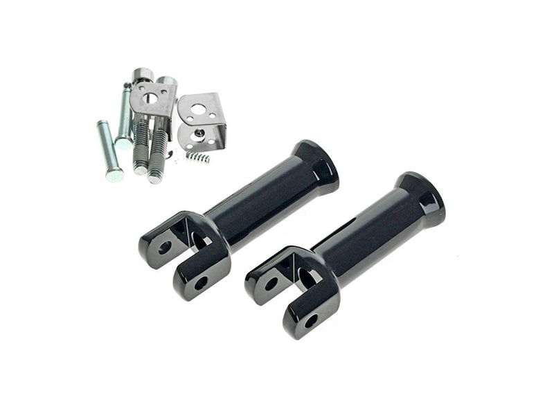 Passenger Footpeg Mount Kit - Black. Fits Softail 2018up