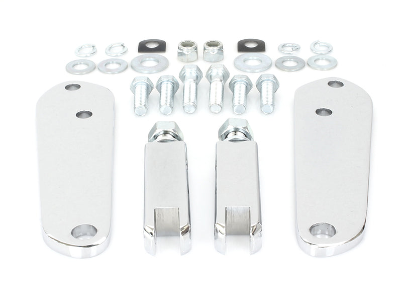 Highway Peg Supports - Chrome. Fits Dyna 1991-2017.