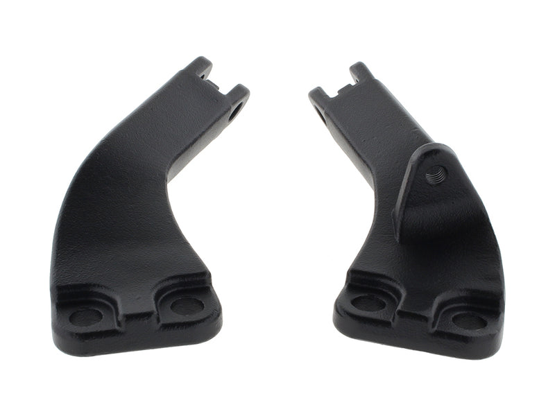 Passenger Footpeg Mount Kit - Wrinkle Black. Fits Dyna 2006-2017.