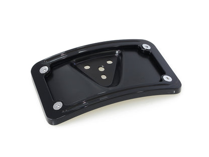 Laydown Curved Number Plate Frame with Mount - Gloss Black