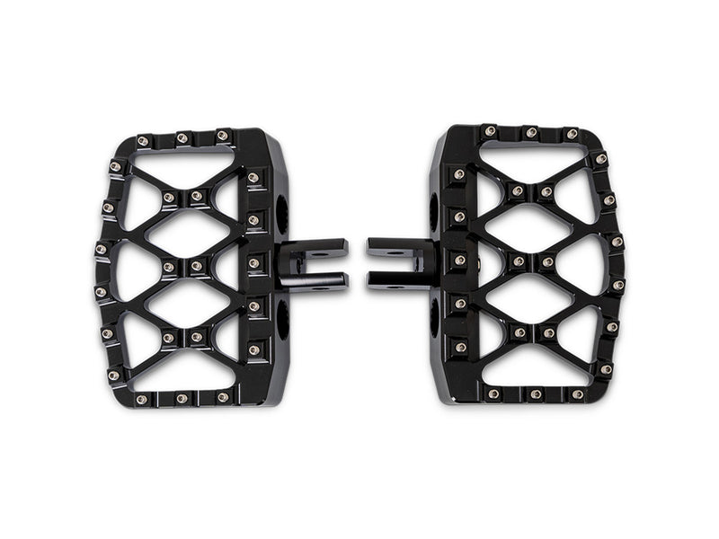MX Evolution Mini Floorboards - Black. Fits Softail 2018up Front Rider