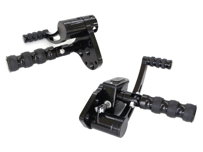 Standard Length Forward Controls - Black. Fits Softail 1984-1999 & 4Spd Big Twins 1936-1986