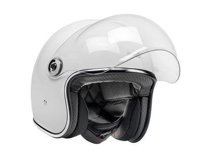 Tahoe Open Face Helmet - Gloss White. Size Medium with ECE R22.06 Compliance