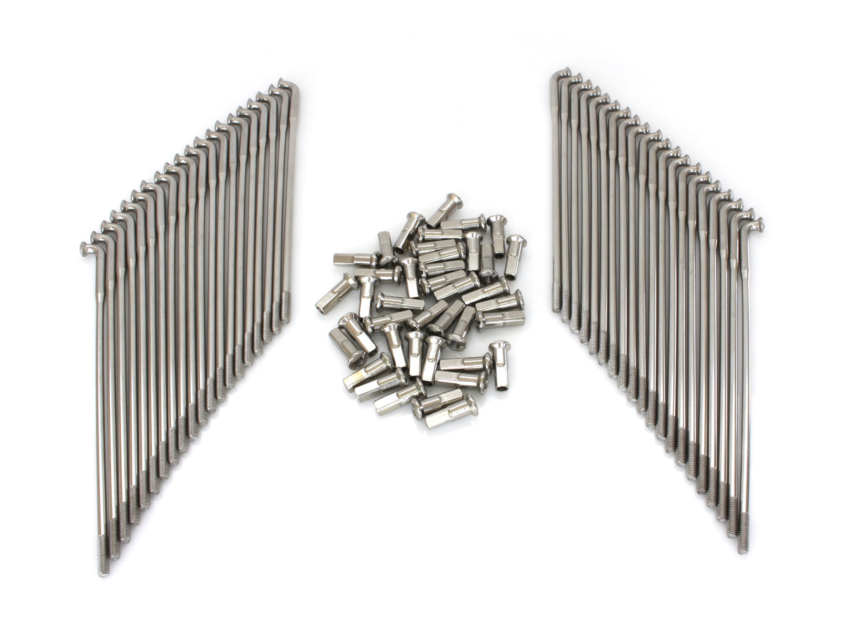 16in. Spokes - Stainless Steel. Fits Original Style H-D Deep Drop Center Rim when used in conjunction with 1997up H-D style Rear Hub or H-D Style Wide Glide Front Hub.