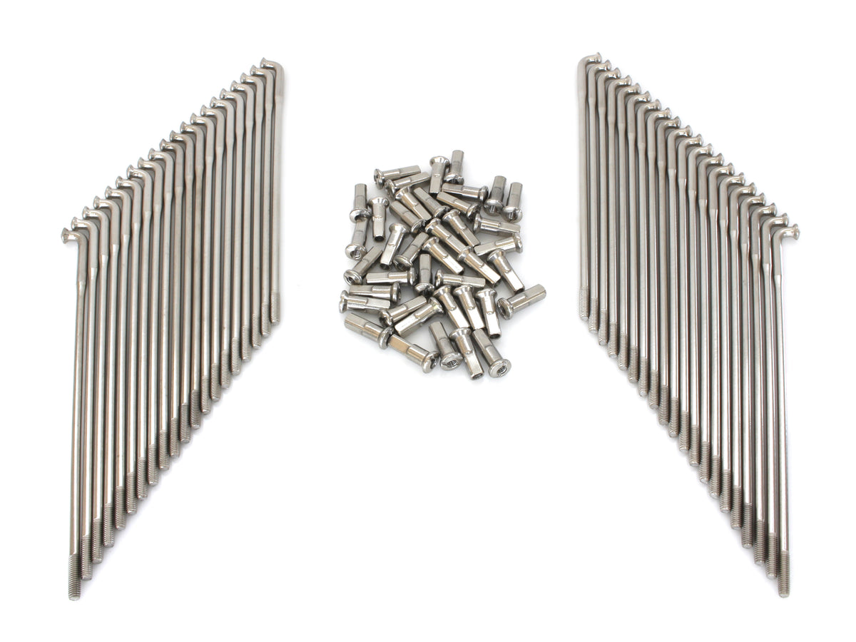 17in. Stainless Steel Spokes; Fits the Genuine H-D Smooth Profile Rim when used in conjunction with 1997up H-D style Rear Hub or H-D Style Wide Glide Front Hub.