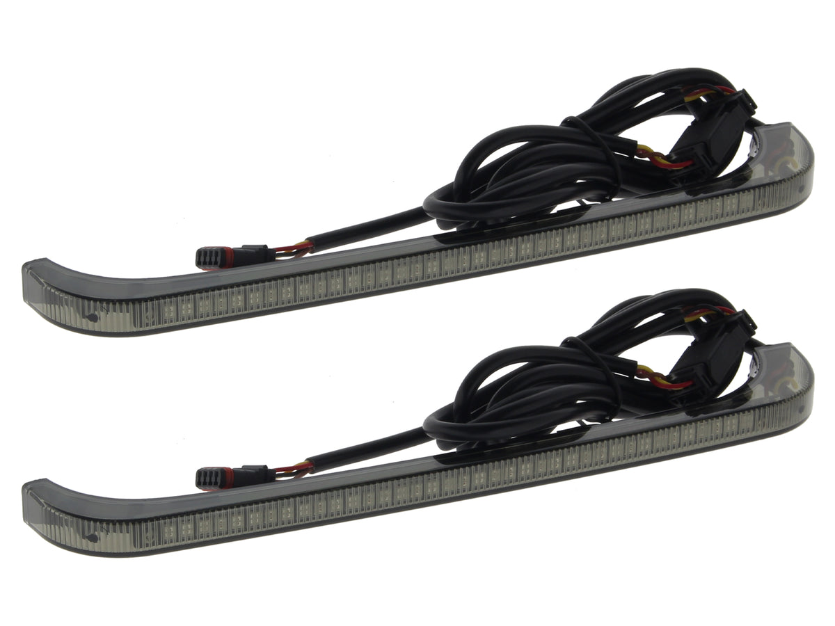 Sequential Low Profile Bagz Saddlebag Lights. Red Run/Brake, Amber Turn with Smoke Lens. Fits CVO Touring 2014-2023