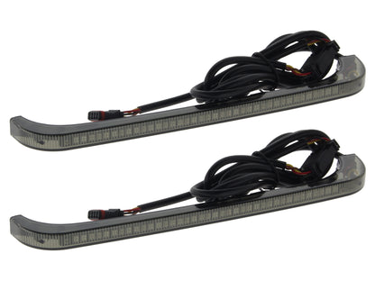 Sequential Low Profile Bagz Saddlebag Lights. Red Run/Brake, Amber Turn with Smoke Lens. Fits CVO Touring 2014-2023
