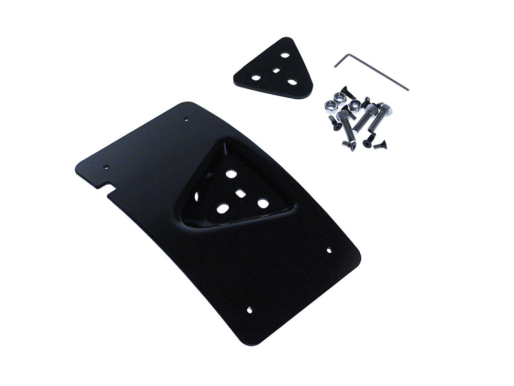 Curved Radius Laydown Number Plate Backing Plate - Black.