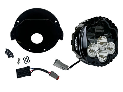 Shark Demon LED Headlight Kit - Black. Fits Softail Low Rider ST & El Diablo 2022up