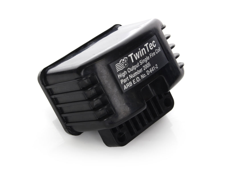 Single Fire Ignition Coil - Black. Fits Big Twin 1970-1999 & Sportster 1971-2003 Models with Upgraded Single Fire Ignition.