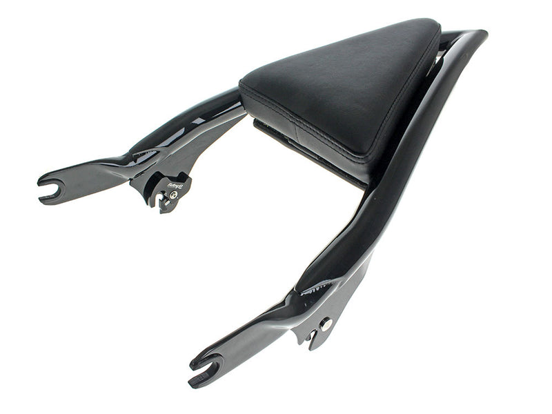 Diamond Stitch Apex Sissy Bar Backrest - Gloss Black. Fits Touring 2009up.