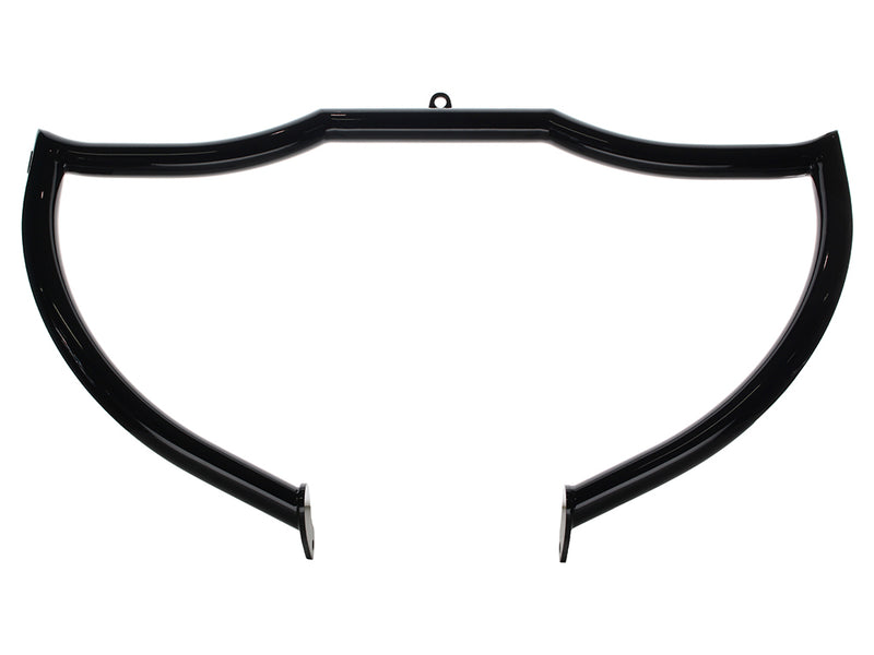 Shield Front Crashbar - Gloss Black. Fits Touring 1997-2023.