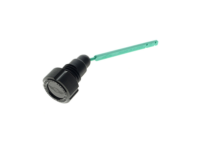 Magnetic Engine Oil Dipstick - Black. Fits Dyna 2006-2017