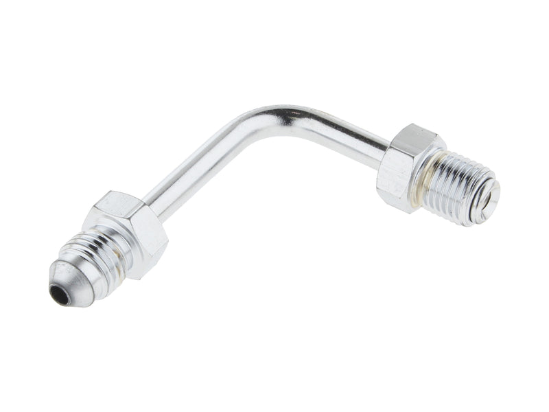 Adapter Fitting 3/8-24 Inverted Flare x 90 Degree Bend to AN3 Line