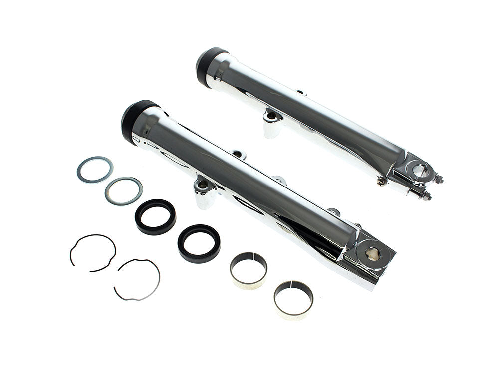 Fork Sliders - Chrome. Fits FX Softail 1984-1999 & Dyna Wide Glide 1993-1999