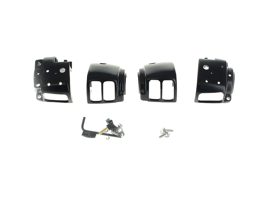Handlebar Control Kit - Black. Fits Single Disc Softail 2011-2014 & Dyna 2012-2017