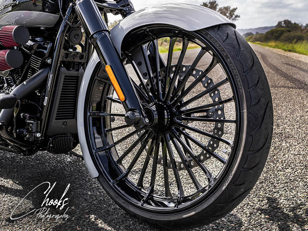 23in. x 3.75in. FXBR3/Breakout Replica Wheel - Gloss Black. Fits Breakout 2013up.
