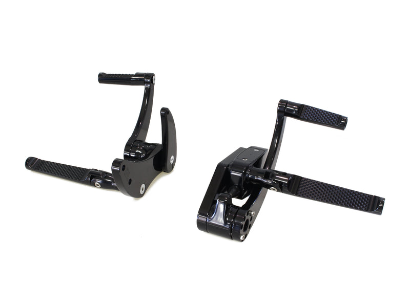 Forward Controls - Knurled - Black. Fits Softail 2018up. Length Adjustable.