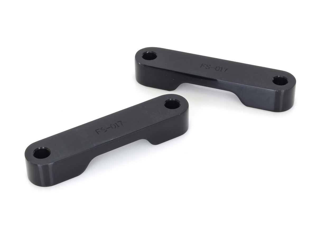 Fender Spacer Kit - Black. Fits Touring 2014-2023 with 23in. or 26in. Wheel & Custom Fender