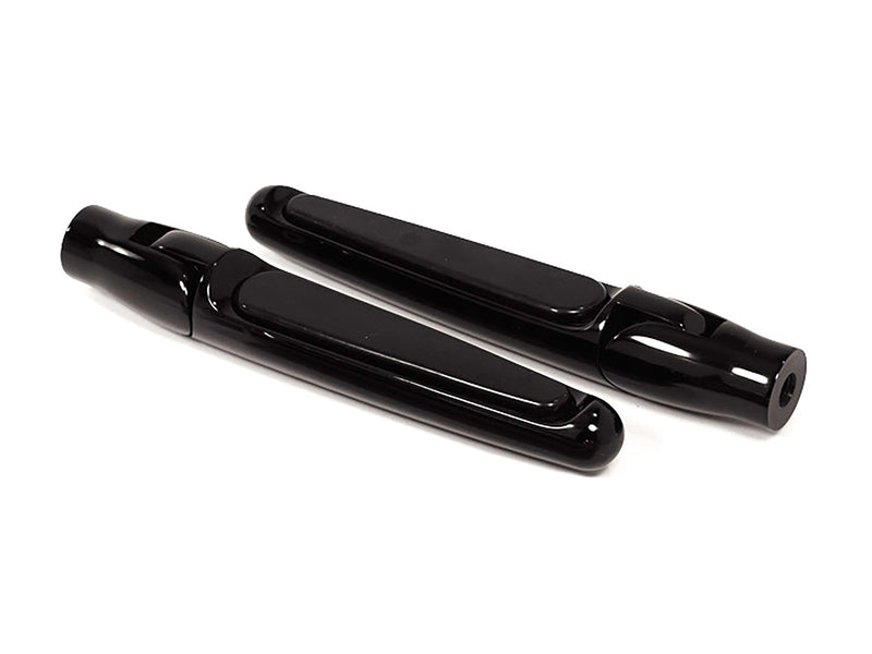 Folding Rear Footpegs with Rubber - Black.