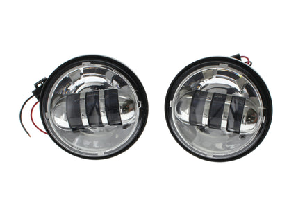 4-1/2in. LED Passing Lamp Inserts - Chrome.