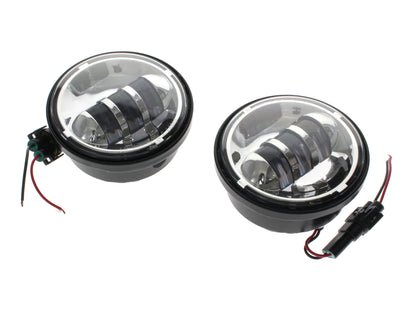 4-1/2in. LED Passing Lamp Inserts - Chrome.