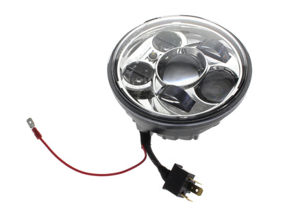 5-3/4in. LED HeadLight Insert with Parker - Chrome. Fits Most H-D with 5-3/4in. Headlight. Will not fit M8 Softail models.